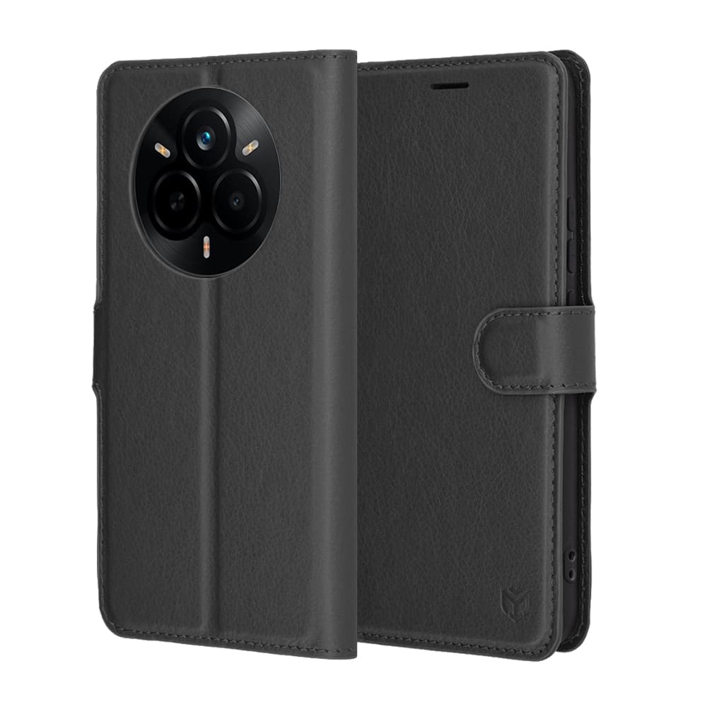 Kožené pouzdro Techsuit Realme 14 Pro černé - náhled 1