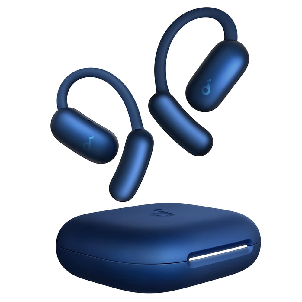Anker bezdrátová sluchátka SoundCore AeroFit 2 pro sport s mikrofonem modrá