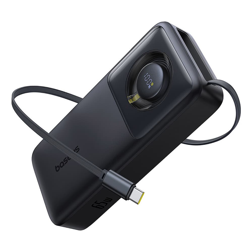 Baseus Power Bank Free2Pull s USB-C kabelem 20000mAh 65W černá