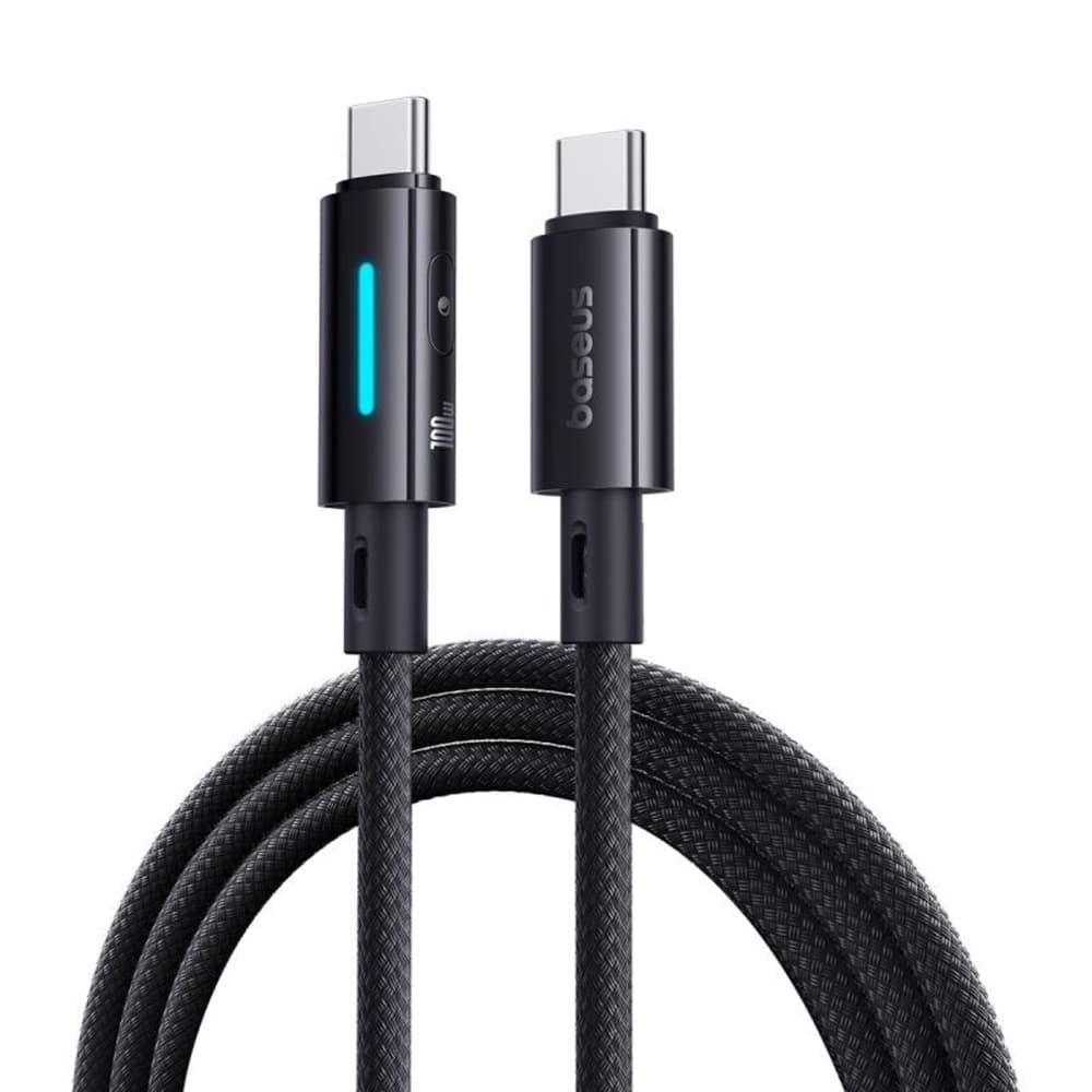 Baseus Data Cable Lit pro iPhone Laptop Type-C 100W 2m kosmická černá - náhled 1