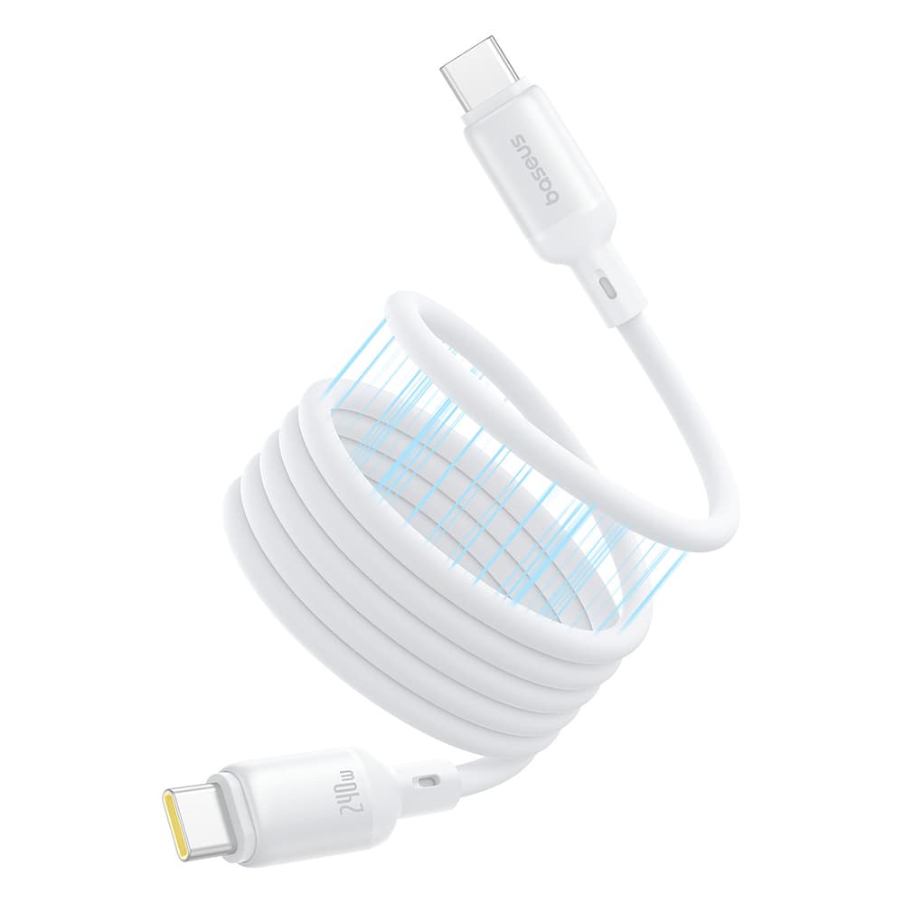 Baseus Data Cable PicoGo magnetický Type-C na Type-C 240W 1m bílý - náhled 1
