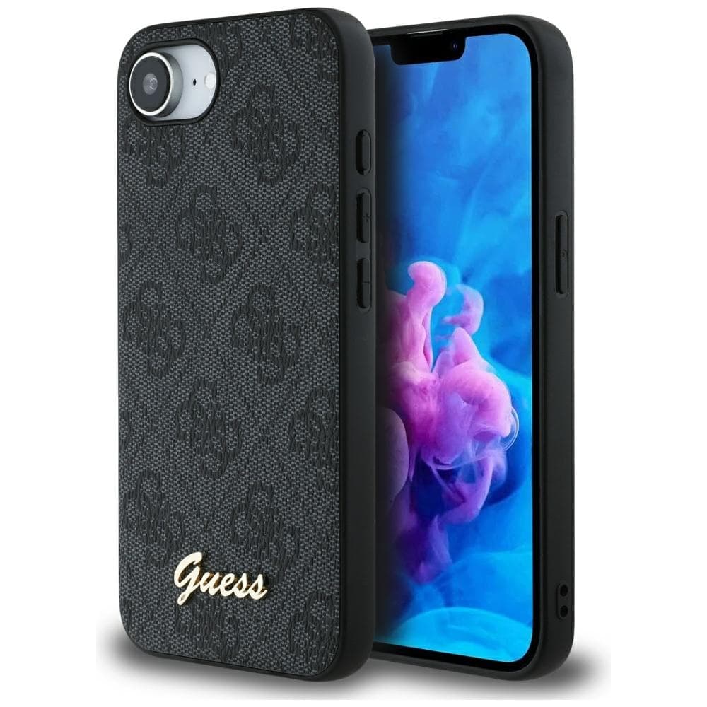 Guess Hardcase 4G Script Logo iPhone 16e černá - náhled 1