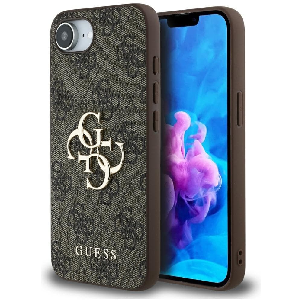 Guess Hardcase 4G Big Logo GUHCPSE44GMGBR iPhone 16e hnědý - náhled 1