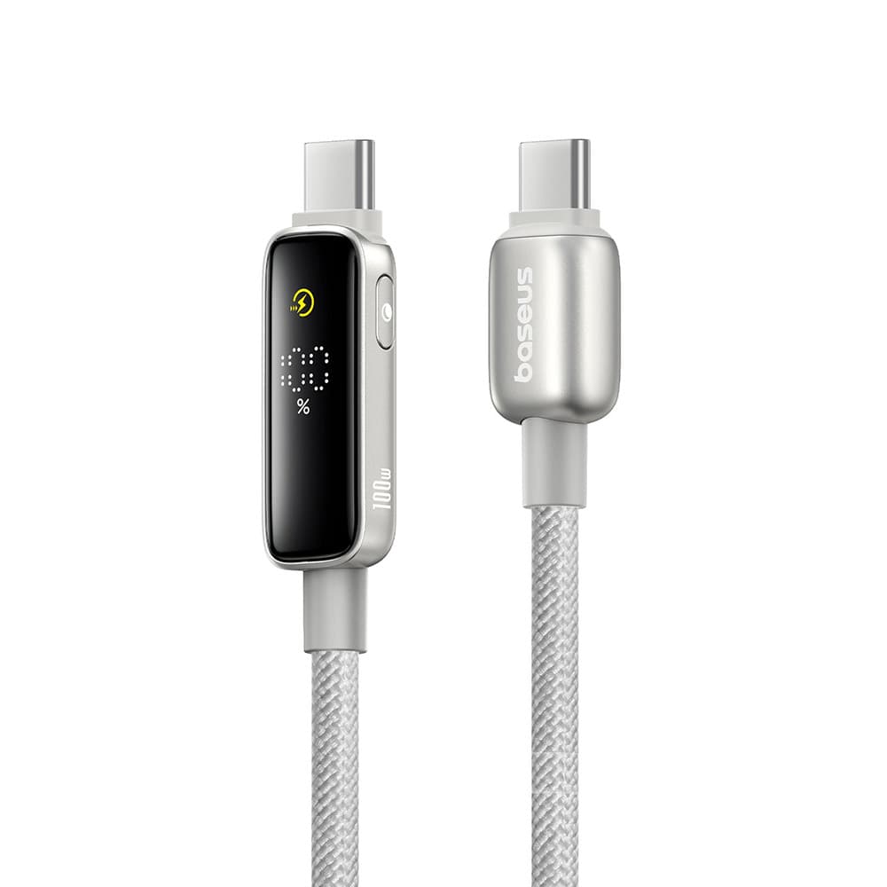 Baseus Data Cable Vipow Type-C Rychlé Nabíjení Displej Režim Spánku 100W 1m Galaxy Přírodní Titan - náhled 1