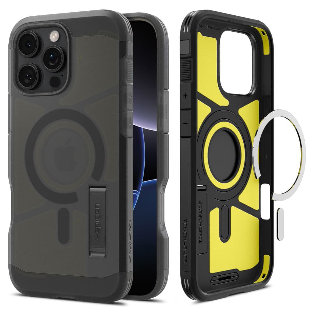 Spigen Tough Armor MagSafe pro iPhone 16 Pro v černé barvě Frost