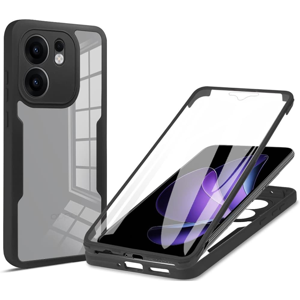 Techsuit ColorVerse 360 Series + Ochranné sklo pro Oppo Reno13 F 4G 5G FS 5G černá - náhled 1