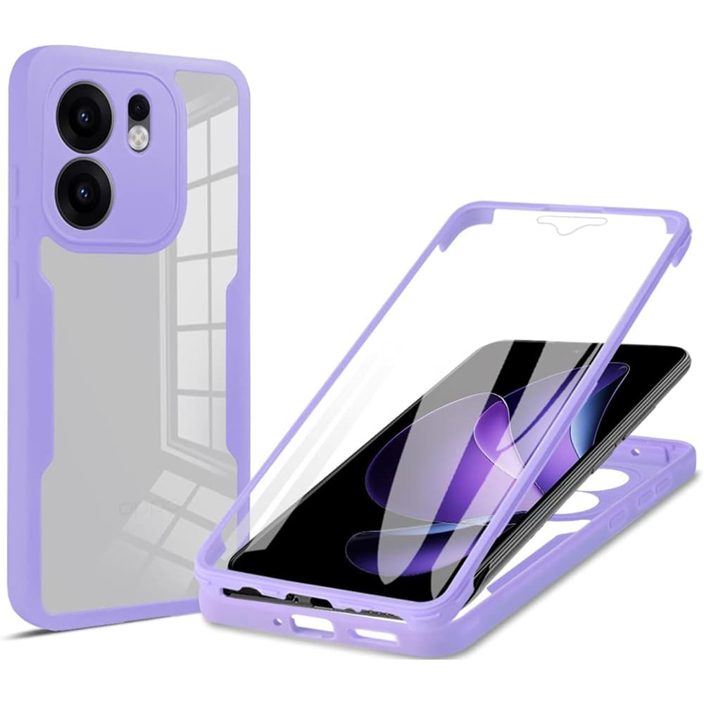 Techsuit ColorVerse 360 Series + Ochranné sklo Oppo Reno13 F 4G / Reno13 F 5G / Reno13 FS 5G Fialová - náhled 1