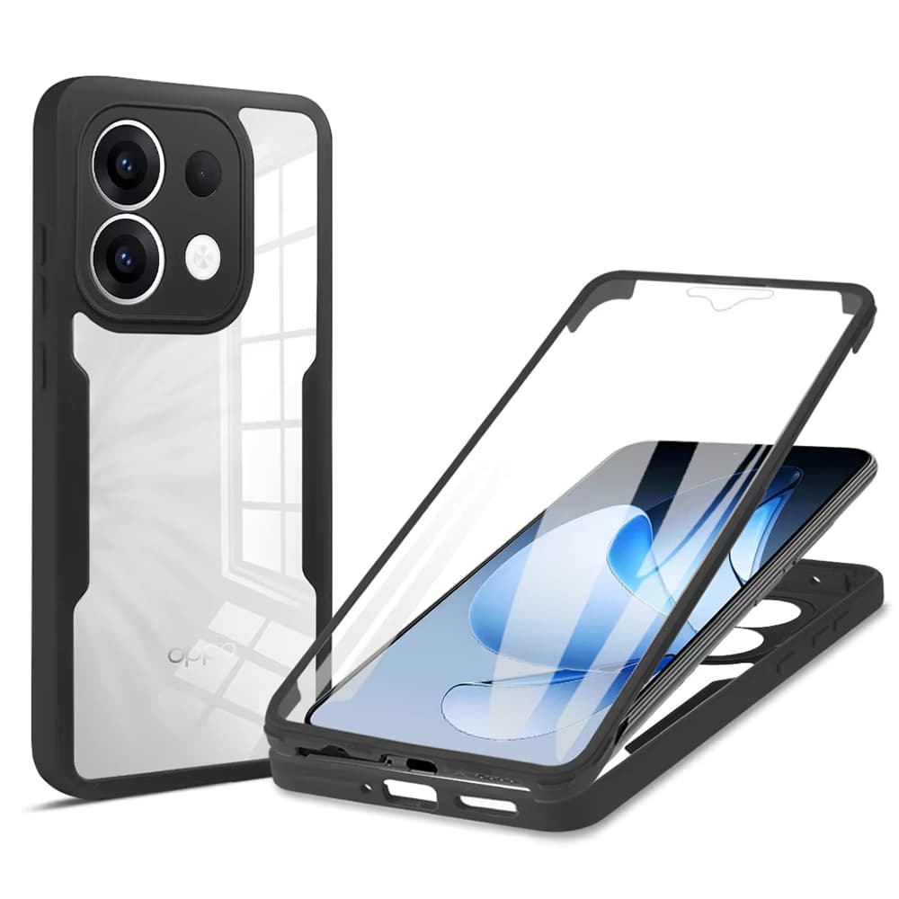 Techsuit ColorVerse 360 Series s ochranou displeje pro Oppo Reno13 černá - náhled 1