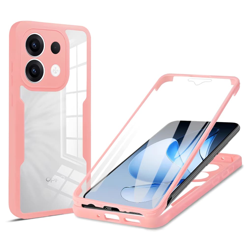 Techsuit ColorVerse 360 Series + Ochranné sklo Oppo Reno13 Růžová - náhled 1