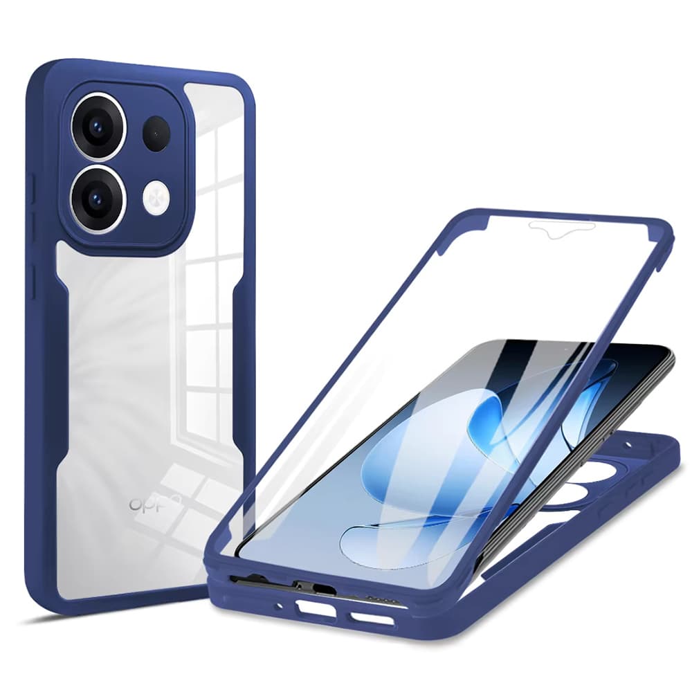 Techsuit ColorVerse 360 Series + Ochranné sklo pro Oppo Reno13 modrá - náhled 1