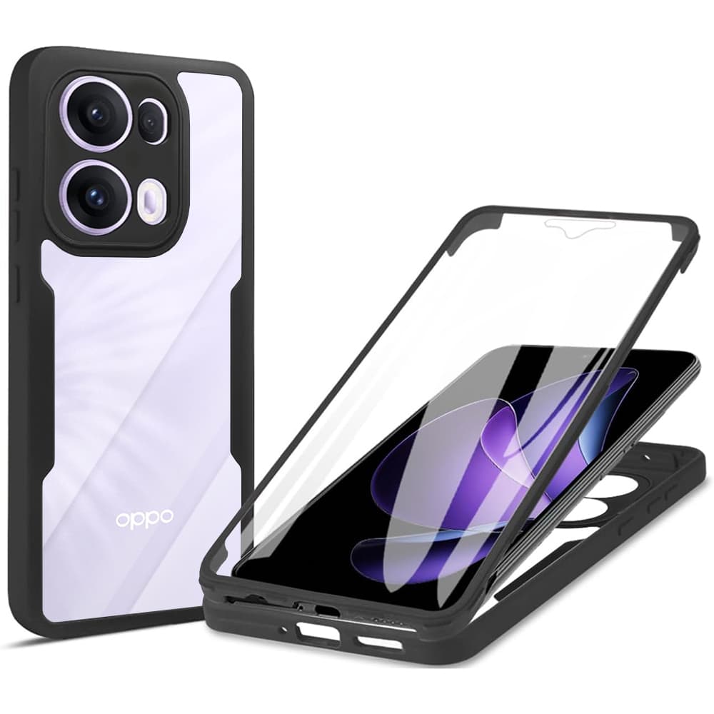 Techsuit ColorVerse 360 Series + Ochranné sklo Oppo Reno13 Pro Černá - náhled 1
