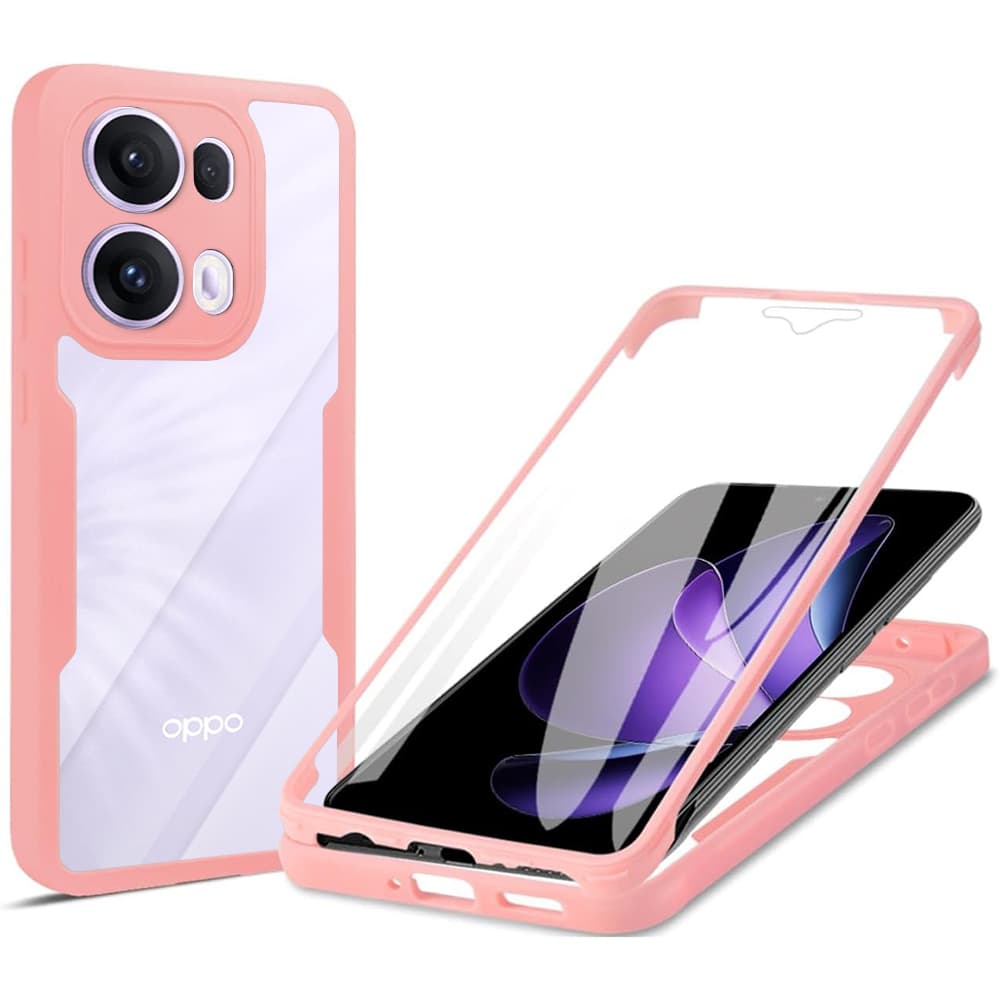 Techsuit ColorVerse 360 Series + Ochranné sklo Oppo Reno13 Pro Růžová - náhled 1