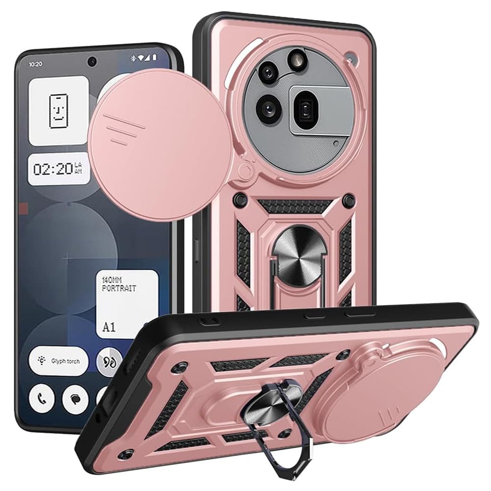 Techsuit CamShield Series Nothing Phone (3a) Pro růžově zlatý - náhled 1