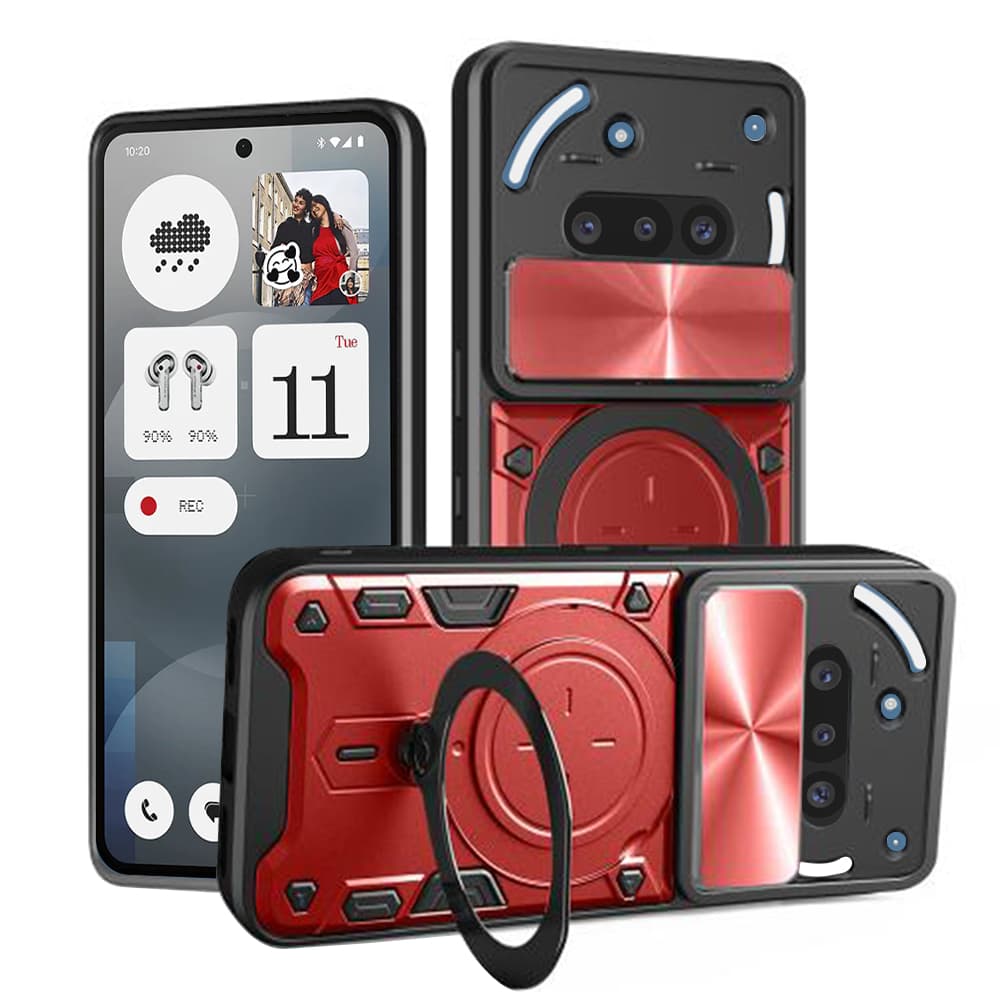 Techsuit CamGuard Pro pro Nothing Phone (3a) červený - náhled 1