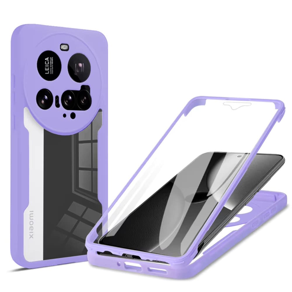 Techsuit ColorVerse 360 Series s ochranou displeje Xiaomi 15 Ultra fialová - náhled 1