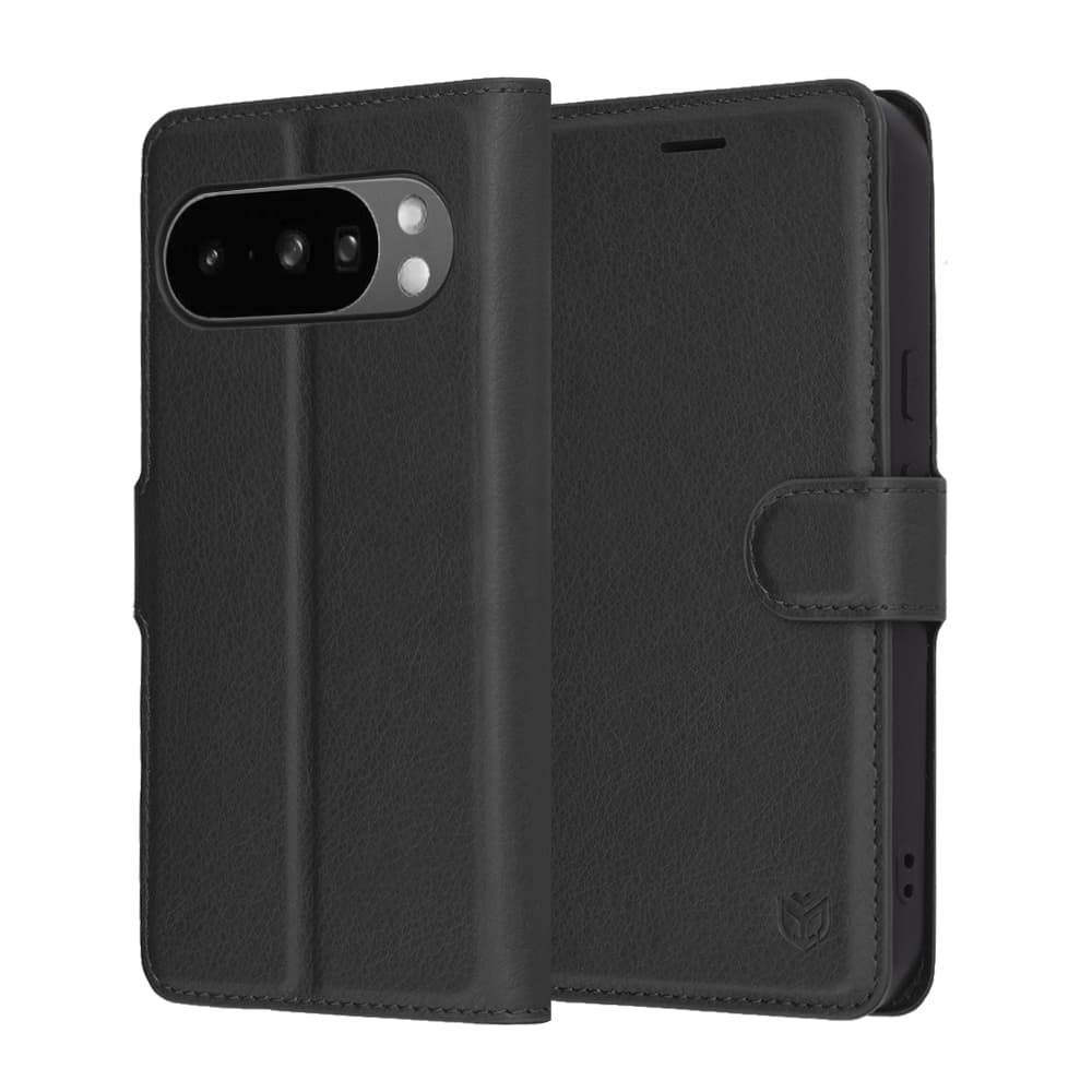 Techsuit kožené pouzdro Google Pixel 10 Pro XL černé - náhled 1