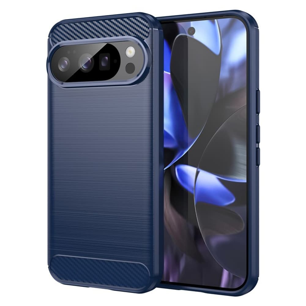 Techsuit Carbon Silicone pro Google Pixel 10 / 10 Pro modrý - náhled 1