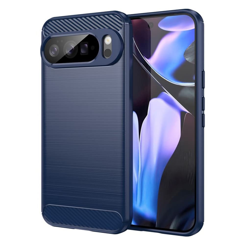 Techsuit Carbon Silicone Google Pixel 10 Pro XL modrá - náhled 1