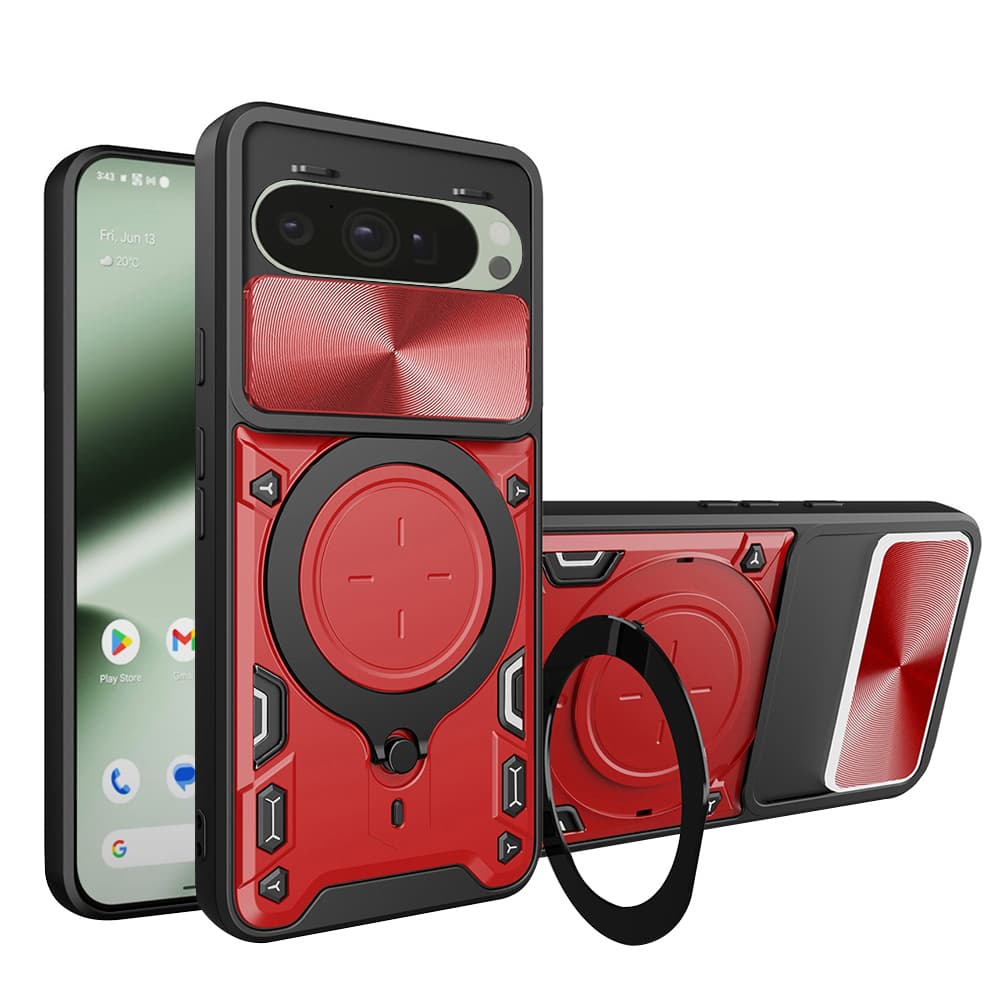 Techsuit CamGuard Pro Google Pixel 10 / 10 Pro červený - náhled 1