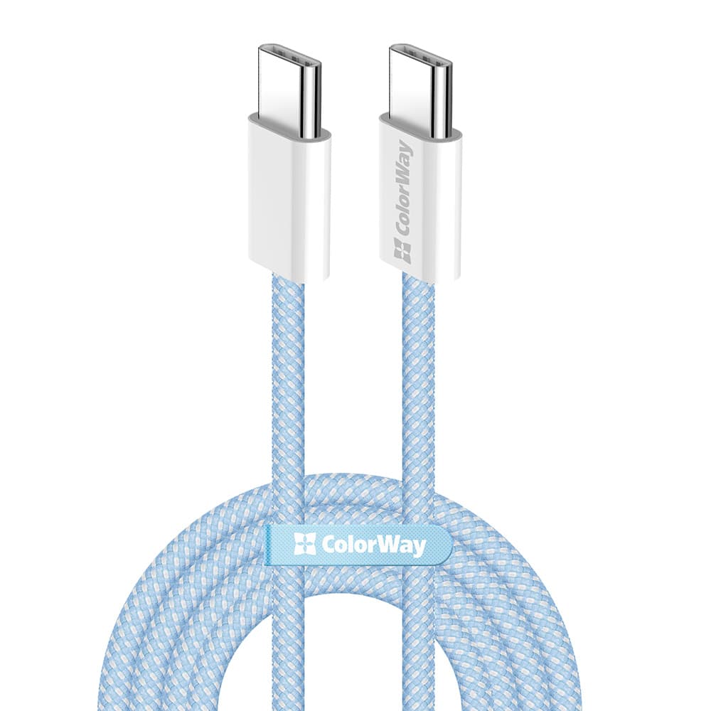 ColorWay Data Cable pro MacBook Pro Type-C na Type-C PD Rychlonabíjení 60W 1m modrá - náhled 1