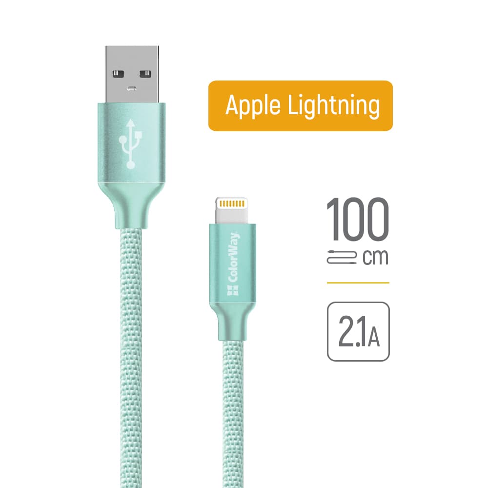 ColorWay kabel USB 2.0 na Apple Lightning 1m mátový - náhled 1
