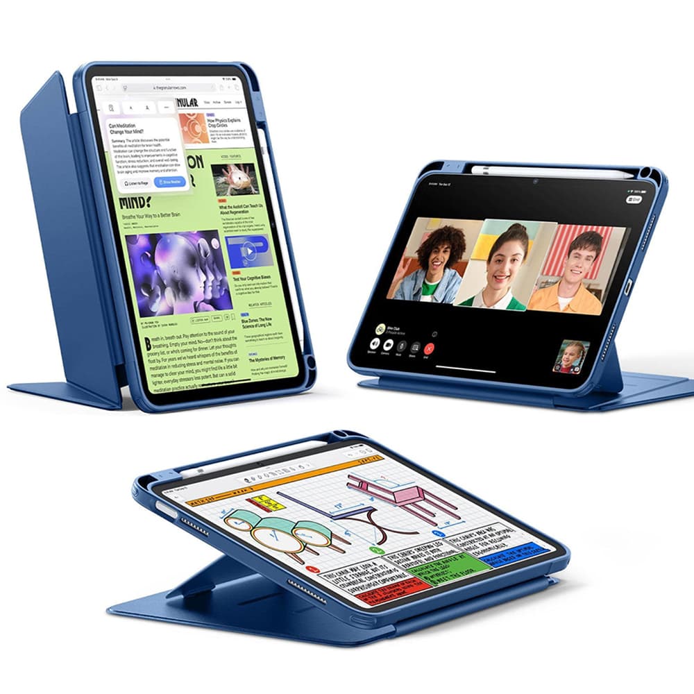 ESR Flip Hybrid s držákem na tužku iPad 10 (2022) 10.9 / 11 (2025) modrá - náhled 1