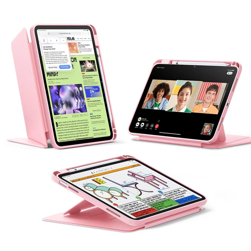 ESR Flip Hybrid s držákem na tužku iPad 10 2022 10.9 / 11 2025 růžová - náhled 1