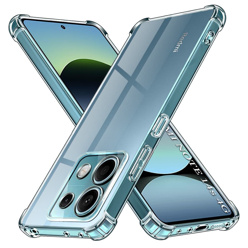 Techsuit Shockproof průhledný silikonový obal Xiaomi Redmi Note 14S průhledný - náhled 1