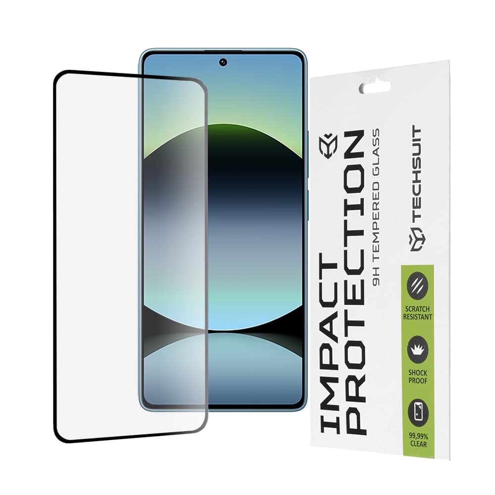 Ochranné sklo Techsuit 111D pro Xiaomi Redmi Note 14S černé - náhled 1