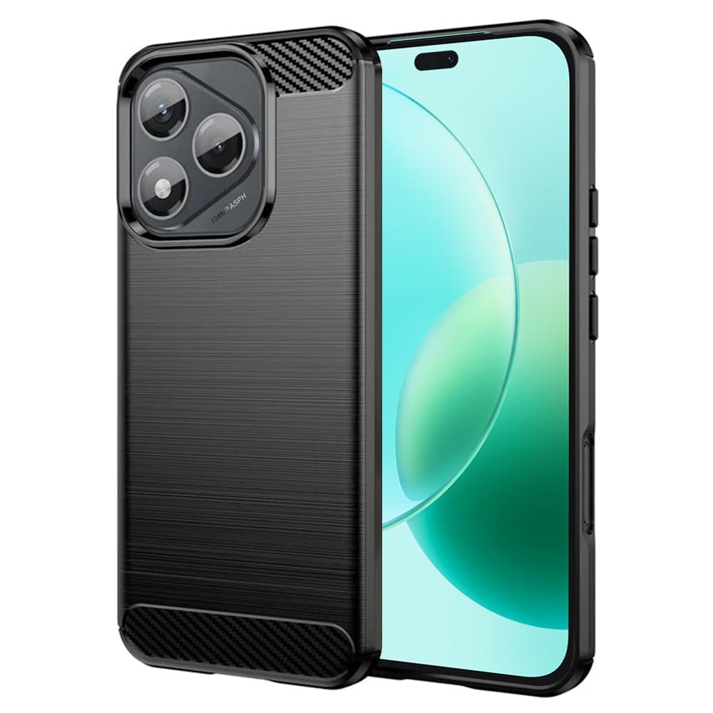 Pouzdro Techsuit Carbon Silicone Honor 400 Lite černé - náhled 1