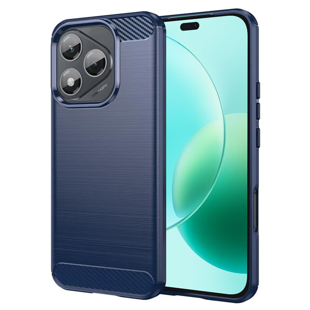 Pouzdro Techsuit Carbon Silicone Honor 400 Lite modré - náhled 1