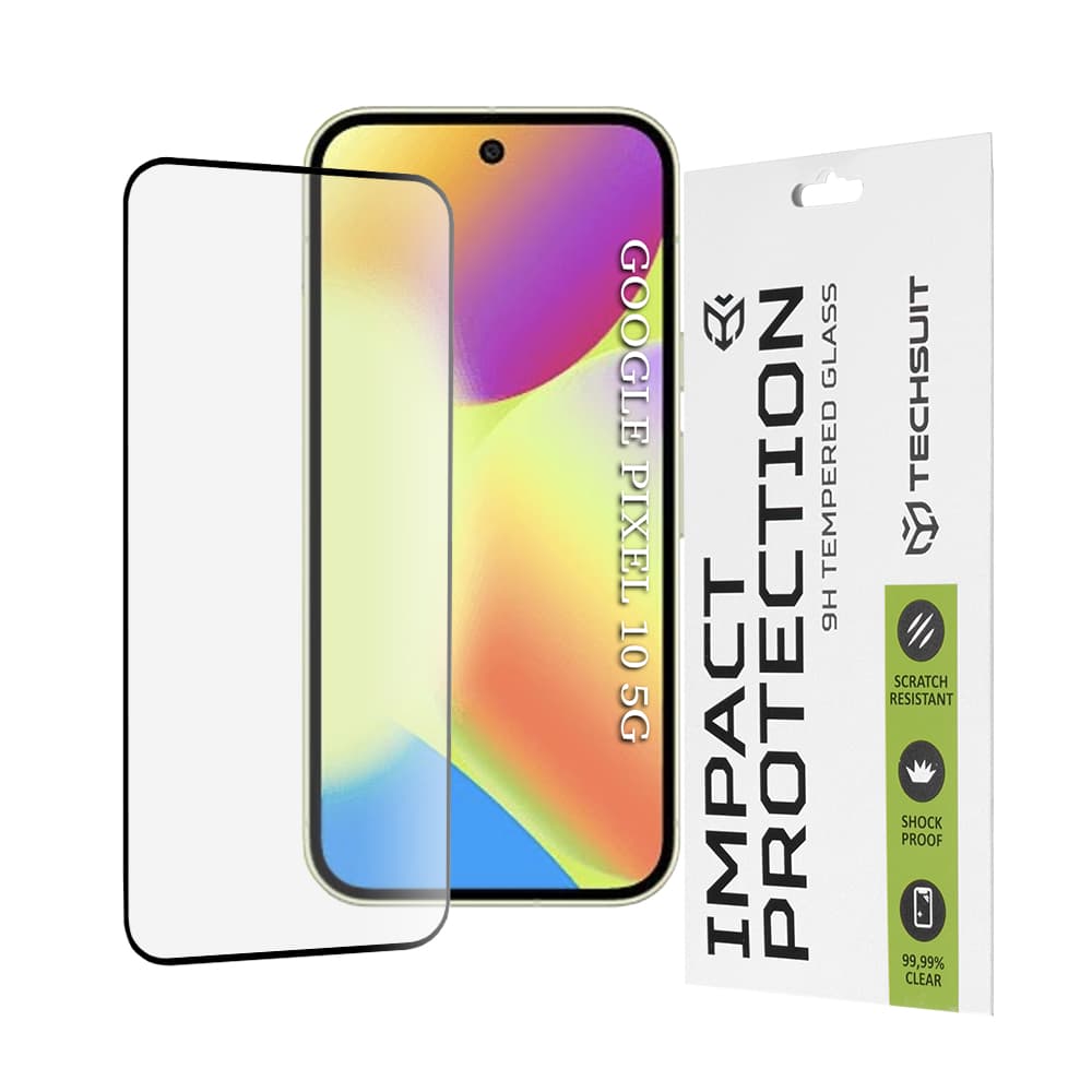 Ochranné sklo Techsuit 111D pro Google Pixel 10 černé - náhled 1