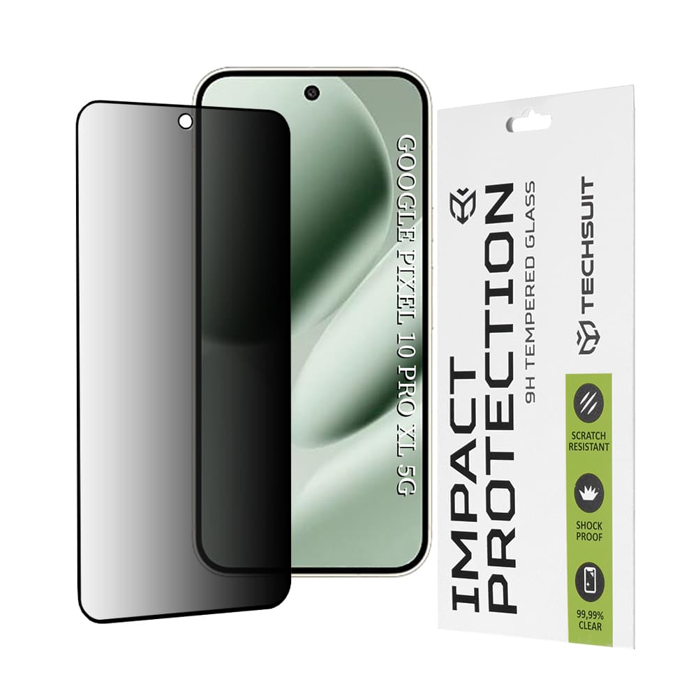 Ochranné sklo Techsuit 111D Privacy Full Glue pro Google Pixel 10 Pro XL černé