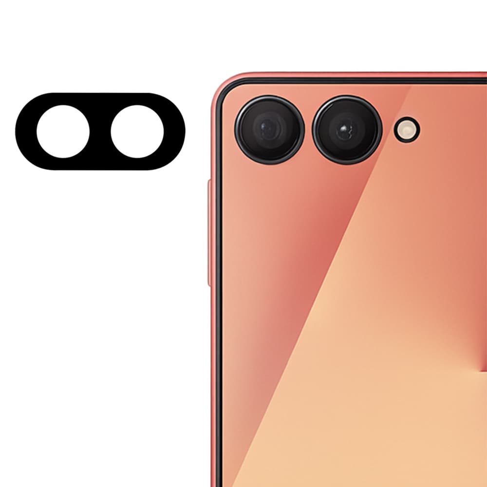 Techsuit - Ochranné sklo fotoaparátu - Samsung Galaxy Z Flip7 - Černá - náhled 1