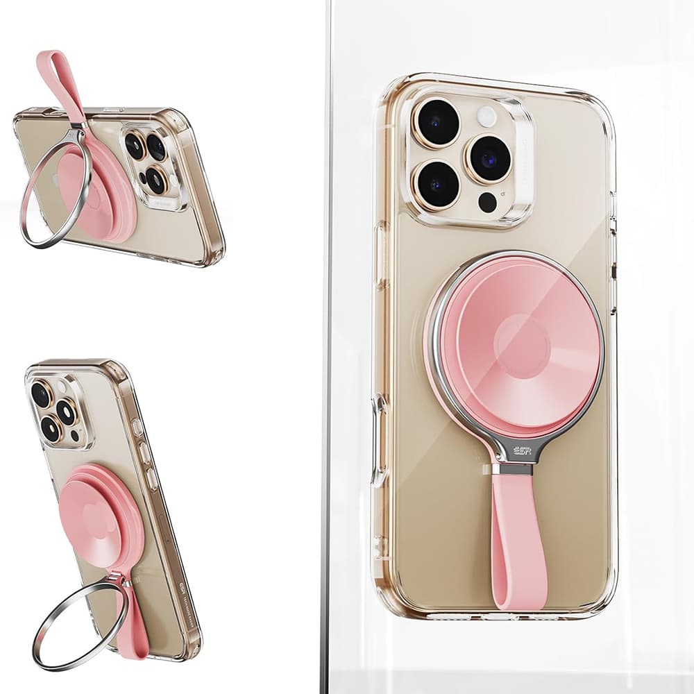 ESR Suction Phone Mount HaloLock Držák na telefon na zrcadlo růžový - náhled 1