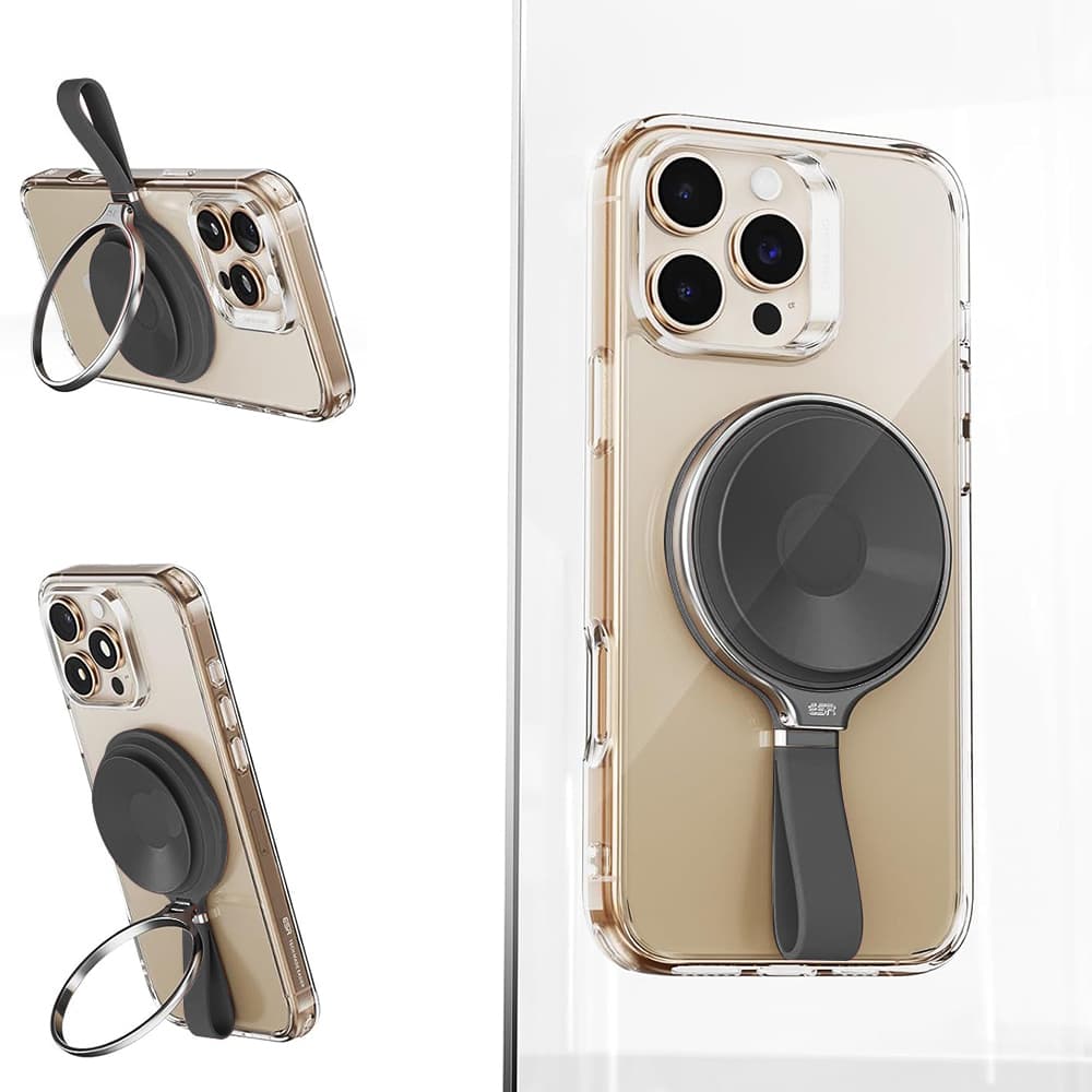 Držák telefonu ESR HaloLock černý magnetický otočný o 360° na zrcadlo - náhled 1