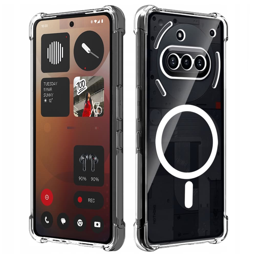 Techsuit Shockproof průhledný silikonový MagSafe pro Nothing Phone (3a) průhledný - náhled 1