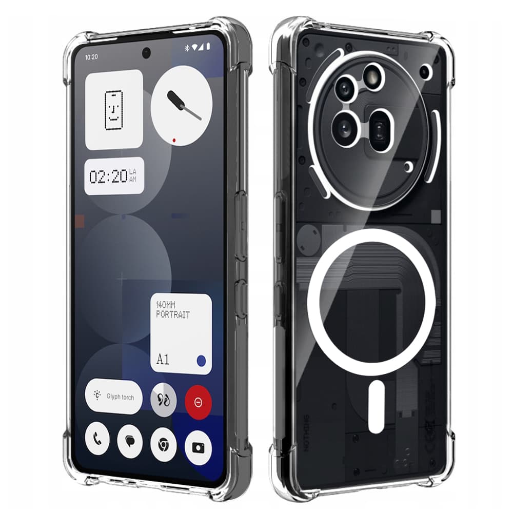 Techsuit Shockproof průhledný silikonový MagSafe pro Nothing Phone (3a) Pro průhledný - náhled 1