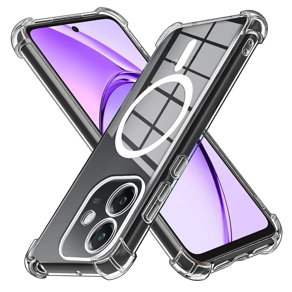 Techsuit Shockproof průhledný silikonový MagSafe pro Oppo A40 4G průhledný - náhled 1