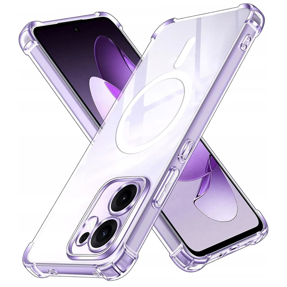 Techsuit Shockproof průhledný silikonový MagSafe pro Oppo Reno13 F 4G 5G FS - náhled 1
