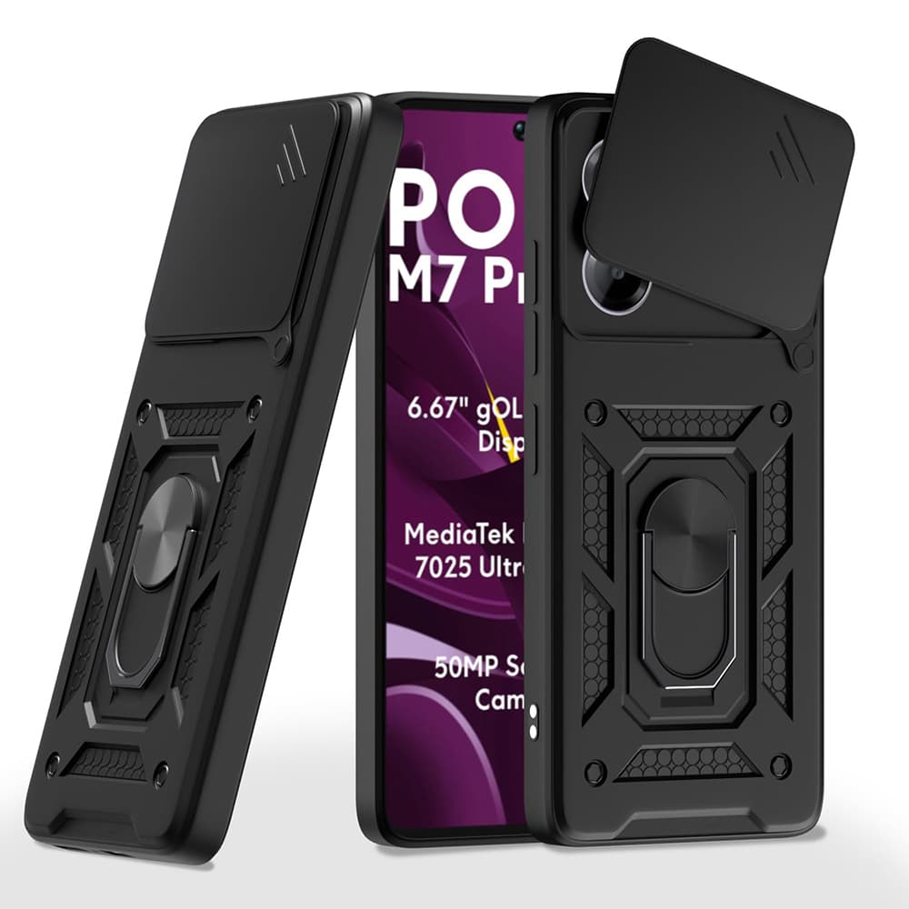 Techsuit CamShield Series pro Xiaomi Poco M7 Pro 5G černý - náhled 1