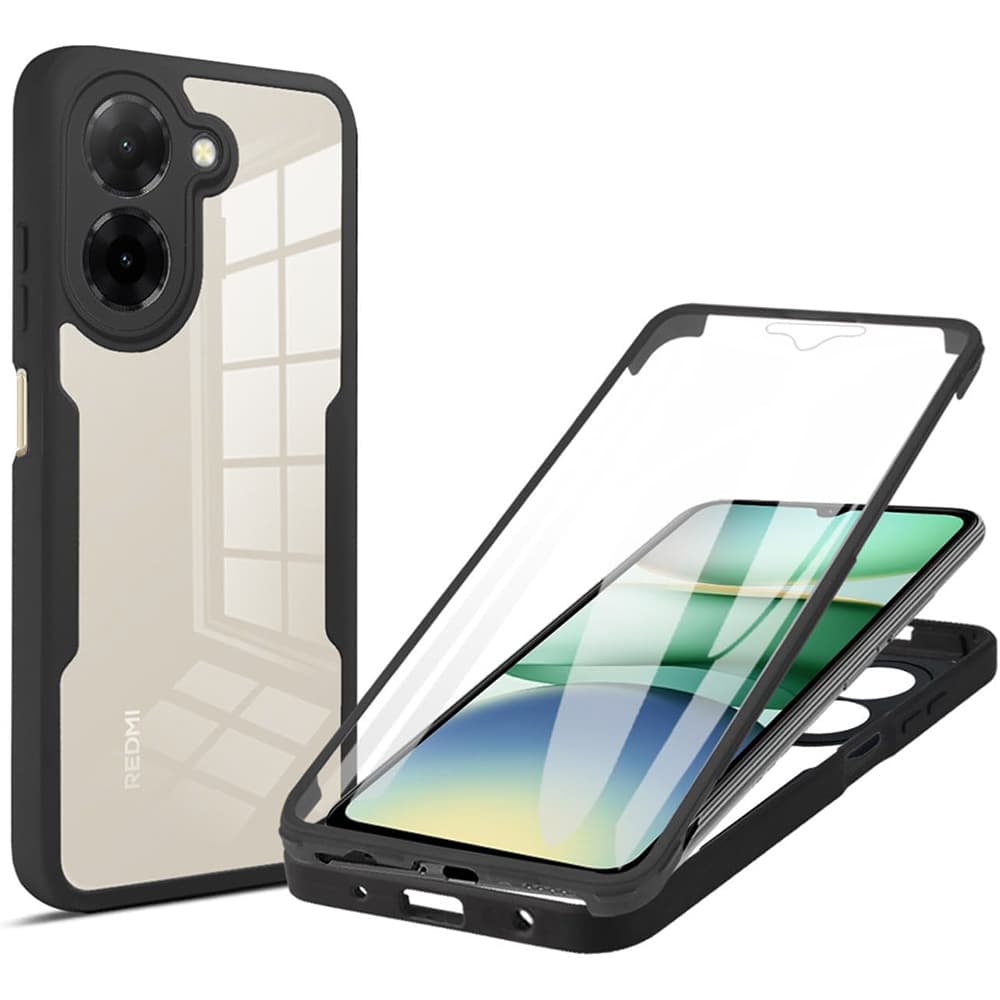 Techsuit ColorVerse 360 Series + Ochranná fólie Xiaomi Redmi A5 4G Černá - náhled 1