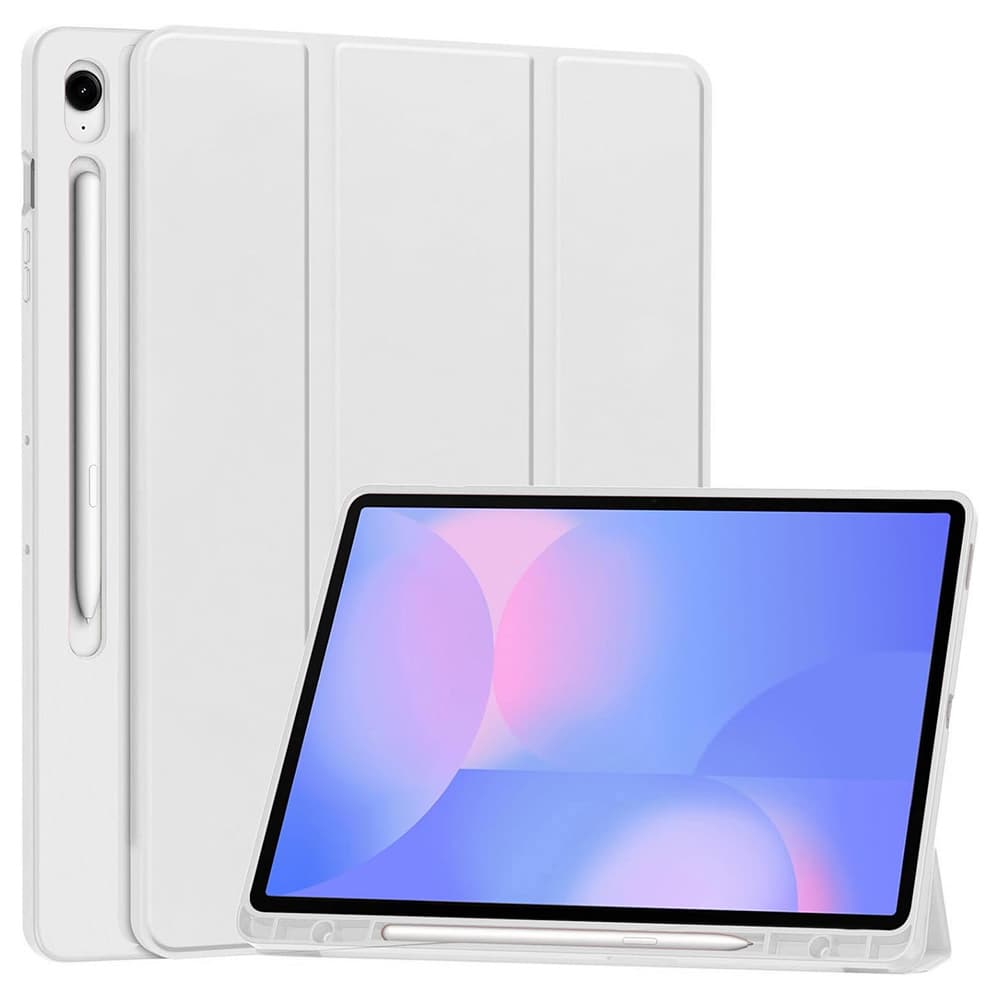 Pouzdro Techsuit Flex Trifold s držákem na tužku pro Samsung Galaxy Tab S10 FE Plus šedé - náhled 1