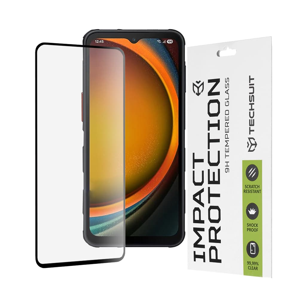 Ochranné sklo Techsuit 111D pro Samsung Galaxy Xcover7 Pro černé - náhled 1