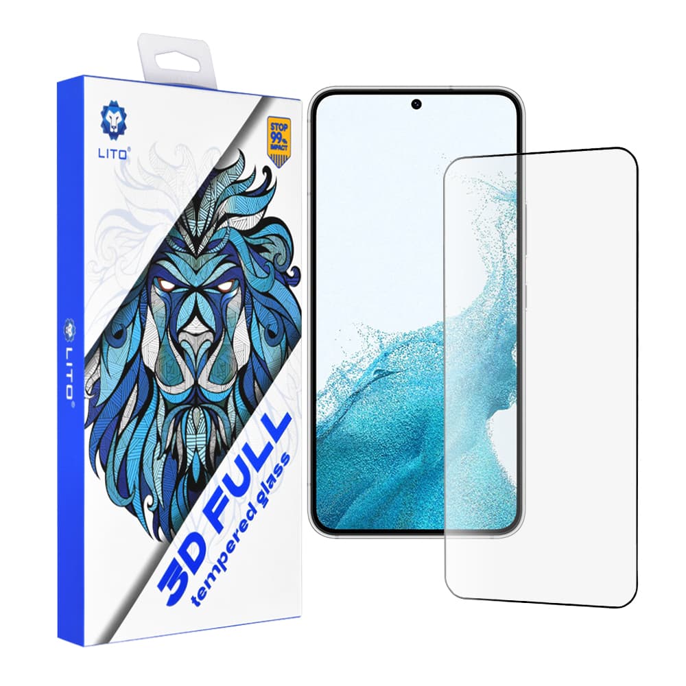 Lito 3D Full Cover pro Samsung Galaxy S22 5G S23 černá