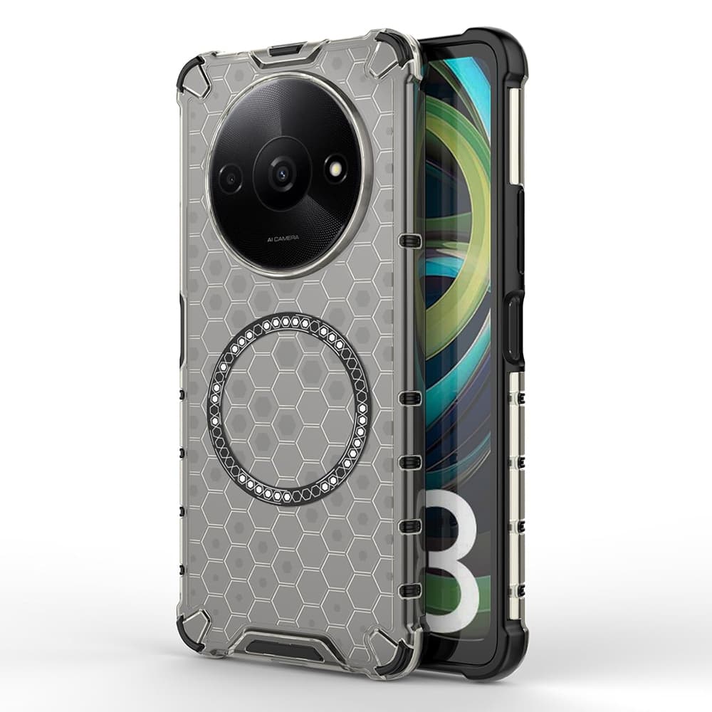 Techsuit HoneyComb Shield MagSafe pro Xiaomi Redmi A3 Redmi A3x černá - náhled 1