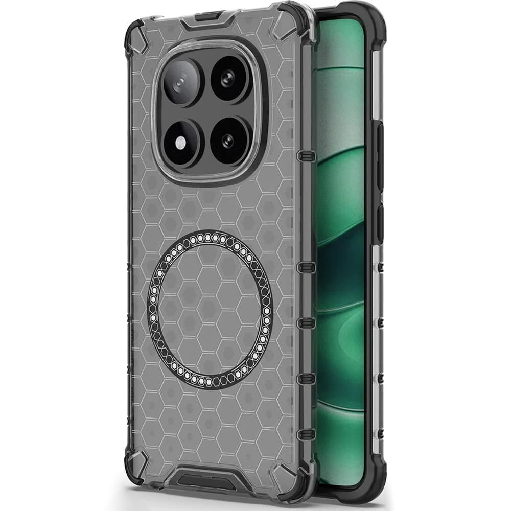 Techsuit HoneyComb Shield MagSafe pro Xiaomi Redmi Note 14 Pro 5G Poco X7 černá - náhled 1