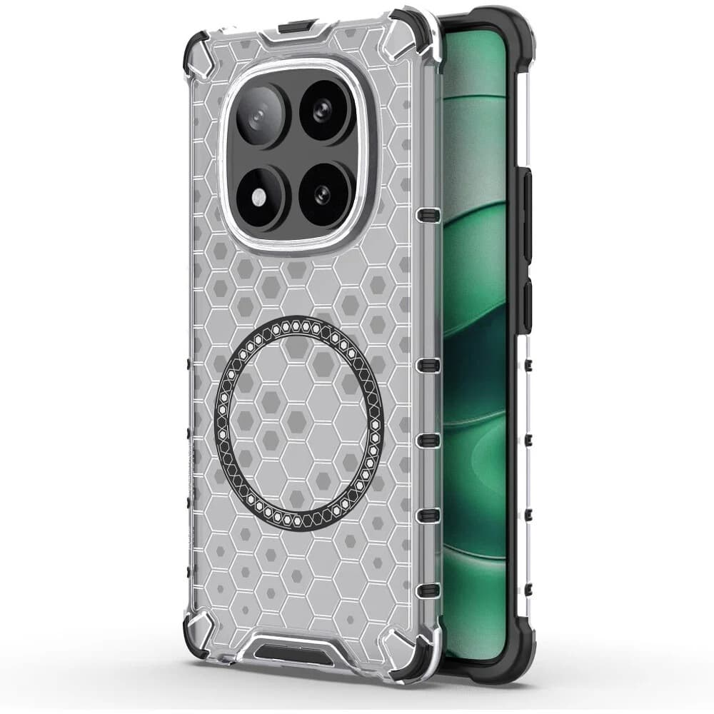 Techsuit HoneyComb Shield MagSafe pro Xiaomi Redmi Note 14 Pro 5G Poco X7 bílý - náhled 1