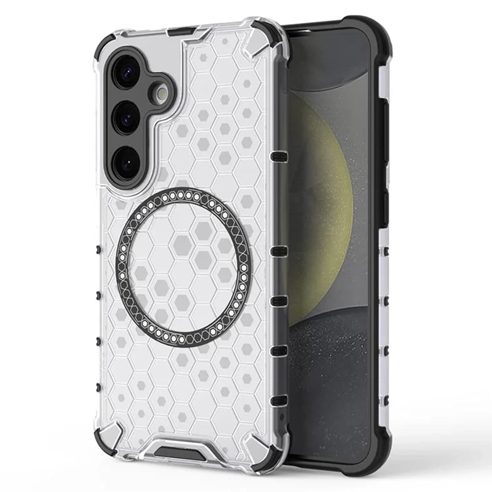 Techsuit HoneyComb Shield MagSafe pro Samsung Galaxy S24 bílá - náhled 1