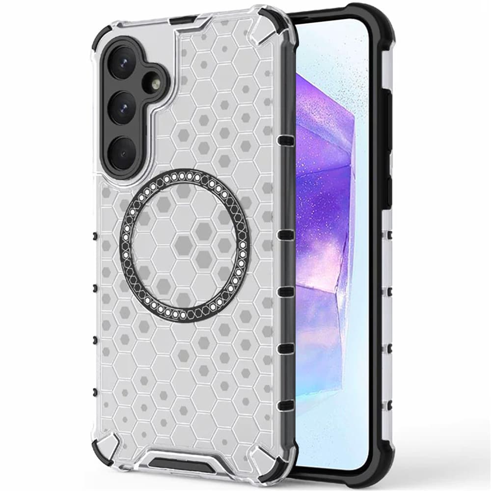 Techsuit HoneyComb Shield MagSafe pro Samsung Galaxy A55 5G bílý - náhled 1
